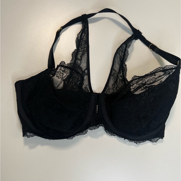 Cacique Black Lace Bra 38F - Picture 4 of 10